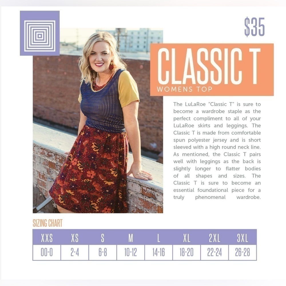 LuLaRoe Classic T in Tan Size XXS - Picture 11 of 11